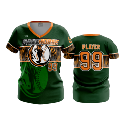 2776 FD Womens V-Neck DARK-HORSE-GREEN
