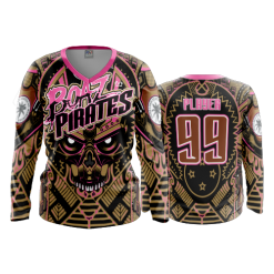 2773 FD Womens V-Neck Longsleeve BOAZ-PIRATES