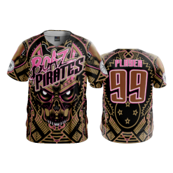 2773 FD ProTek Mens Full Button Down BOAZ-PIRATES