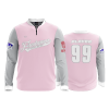2778 FD Quarter Zip Batting Jacket LS COLUMBUS-METRO-FIREDAWGS-BLANK