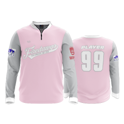 2778 FD Quarter Zip Batting Jacket LS COLUMBUS-METRO-FIREDAWGS-BLANK