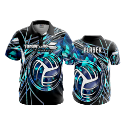 2386 FD Polo MATT-ROTELL-VOLLEYBALL-BLACK