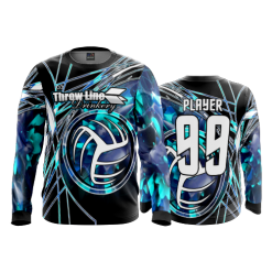 2386 FD Long Sleeve MENS MATT-ROTELL-VOLLEYBALL-BLACK