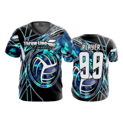 2386 FD Sport V-Neck MENS MATT-ROTELL-VOLLEYBALL-BLACK