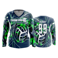 2386 FD Womens V-Neck Longsleeve MATT-ROTELL-VOLLEYBALL-SEAHAWKS
