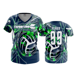 2386 FD Womens V-Neck MATT-ROTELL-VOLLEYBALL-SEAHAWKS