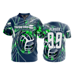2386 FD Quarter Zip Batting Jacket SS MATT-ROTELL-VOLLEYBALL-SEAHAWKS