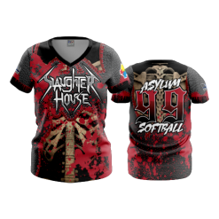 2276 FD Womens V-Neck ASYLUM-SLAUGHTERHOUSE-RED