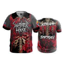 2276 FD ProTek Mens Full Button Down ASYLUM-SLAUGHTERHOUSE-RED