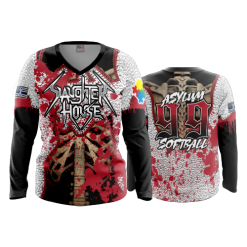 2276 FD Womens V-Neck Longsleeve ASYLUM-SLAUGHTERHOUSE-WHITE