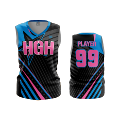 2105 FD Womens V-Neck Sleeveless HGH-WOMEN-FLO-PINK-FLO INK + $5