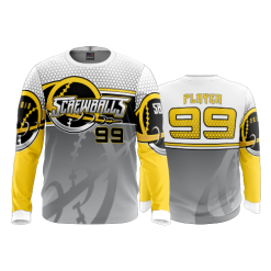 1837 FD Long Sleeve MENS SCREWBALLS-WHITE