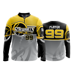 1837 FD Quarter Zip Batting Jacket LS SCREWBALLS