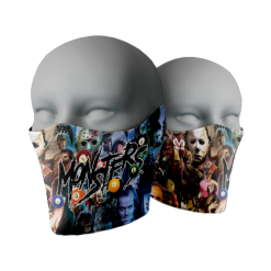1662 FACE GAITER 7in MONSTERS-MASKS
