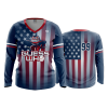2640 FD Womens V-Neck Longsleeve GUESS-WHO-NAVY