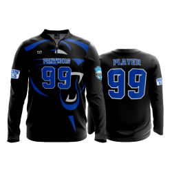 2781 FD Quarter Zip Batting Jacket LS PANTHERS