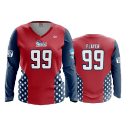 2781 FD Womens V-Neck Longsleeve - CL PATRIOTS