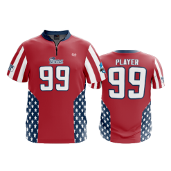 2781 FD Quarter Zip Batting Jacket SS PATRIOTS