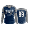 880 FD Womens V-Neck Longsleeve OHIO-STINGRAYS-NAVY