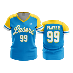 2129 FD Womens V-Neck LASERS-BLUE-2020