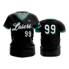 2793 FD Womens V-Neck LASERS-TEAL-BLACK-2020