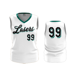 2793 FD Womens V-Neck Sleeveless LASERS-TEAL-WHITE-2020