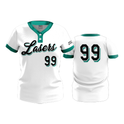 2793 FD WOMENS 2 BUTTON SCOOP NECK CL LASERS-TEAL-WHITE-2020