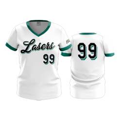 2793 FD Womens V-Neck LASERS-TEAL-WHITE-2020