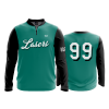 2793 FD Quarter Zip Batting Jacket LS LASERS-TEAL-WHITE-2020