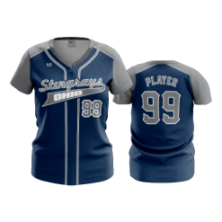 2803 FD Womens V-Neck STINGRAYS-2020-CHARCOAL