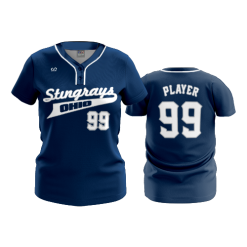 2803 FD WOMENS 2 BUTTON SCOOP NECK CL STINGRAYS-2020-NAVY