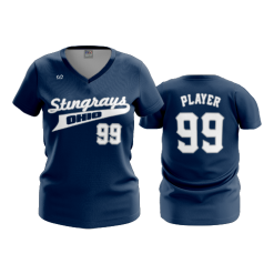 2803 FD Womens V-Neck STINGRAYS-2020-NAVY