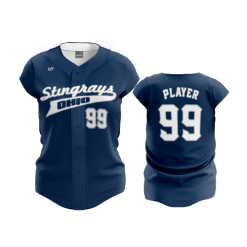 2803 FD ProTek Womens Full Button Down STINGRAYS-2020-NAVY