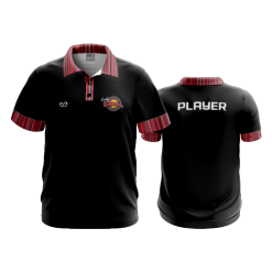 2808 FD Polo LASERS-SCARLET-BLACK