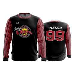2808 FD Long Sleeve MENS LASERS-SCARLET-BLACK