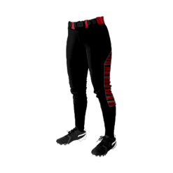 2808 FD Girls Fastpitch Pant CL LASERS-SCARLET-BLACK