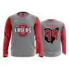 2808 FD Long Sleeve MENS LASERS-SCARLET-CHARCOAL