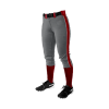 2808 FD Girls Fastpitch Pant CL LASERS-SCARLET-CHARCOAL