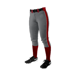 2808 FD Girls Fastpitch Pant CL LASERS-SCARLET-CHARCOAL