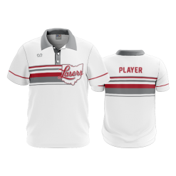 2808 FD Polo LASERS-SCARLET-WHITE
