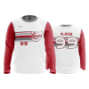 2808 FD Long Sleeve MENS LASERS-SCARLET-WHITE