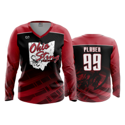 2811 FD Womens V-Neck Longsleeve OHIO-STING-BLACK