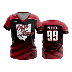 2811 FD Womens V-Neck OHIO-STING-BLACK