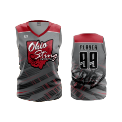 2811 FD Womens V-Neck Sleeveless OHIO-STING-CHARCOAL