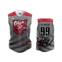 2811 FD ProTek Womens Full Button Down Sleeveless OHIO-STING-CHARCOAL