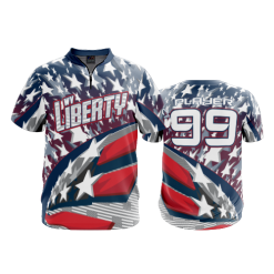 2806 FD Quarter Zip Batting Jacket SS WV-LIBERTY-NAVY