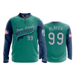 2217 FD Quarter Zip Batting Jacket LS SI-MERMEN