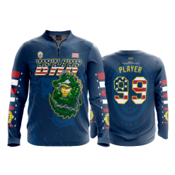 631 FD Quarter Zip Batting Jacket LS BHR