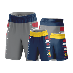 631 FD REVERSIBLE UNISEX BBALL 12in SHORTS CL BHR