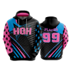 718 FD Hoody HGH-WOMEN-FLO-PINK-FLO INK + $5